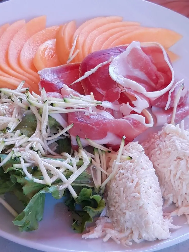 Assiette de Jambon Avec Crudités